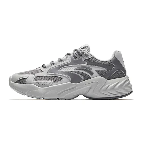 Anta Height Increasing Lightweight Breathable Height Increasing Lightweight Breathable Low top Running Shoes Men's Gray