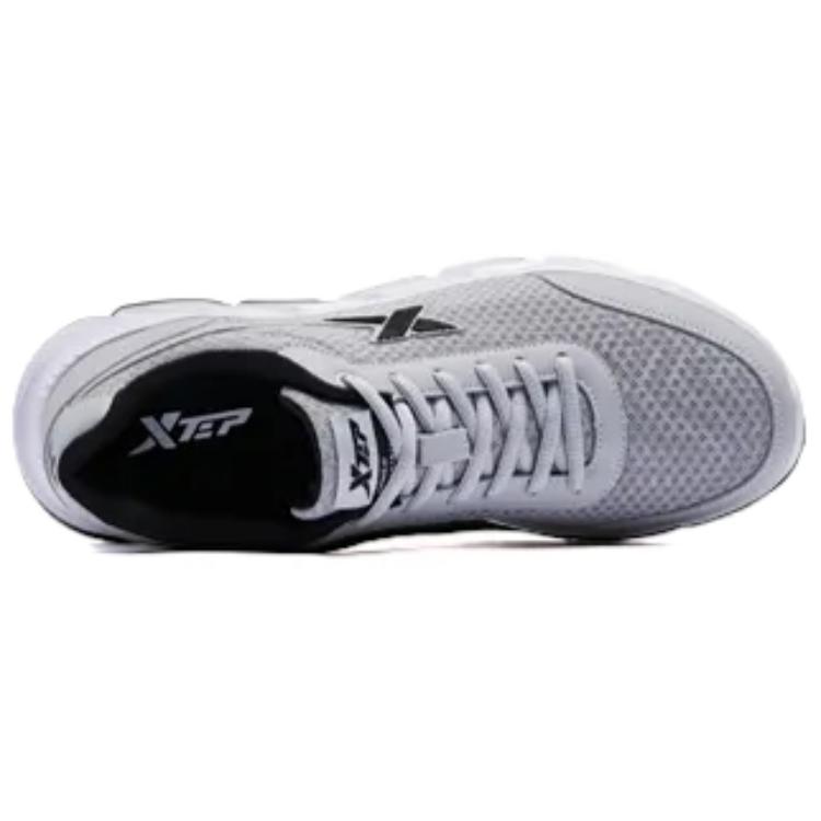 XTEP Cushioning Abrasion Resistant Breathable Lightweight Low top Running Shoes Men’s Gray Black
