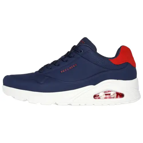 Skechers Street Comfortable Abrasion Resistant Low top Running Shoes Men's Blue