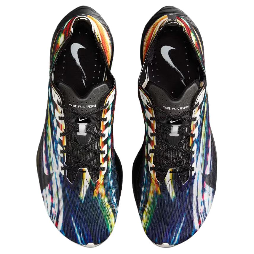 Мужские кроссовки Nike VAPORFLY 4 "Light Trails" (черно-белые) — фото 4