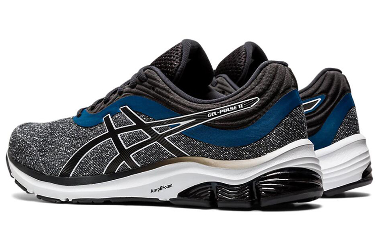 Asics Gel Pulse 11 Comfortable Textile, Synthetic Leather Low top Casual Running Shoes Men’s Ink Gray White