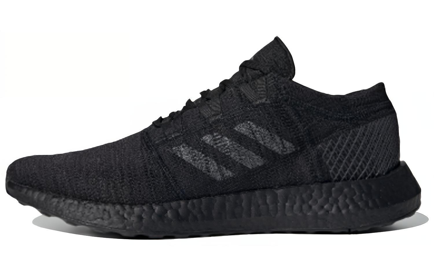 Adidas Pureboost Go lightweight, comfortable, shock-absorbing and breathable low-cut casual running shoes for men and women, black