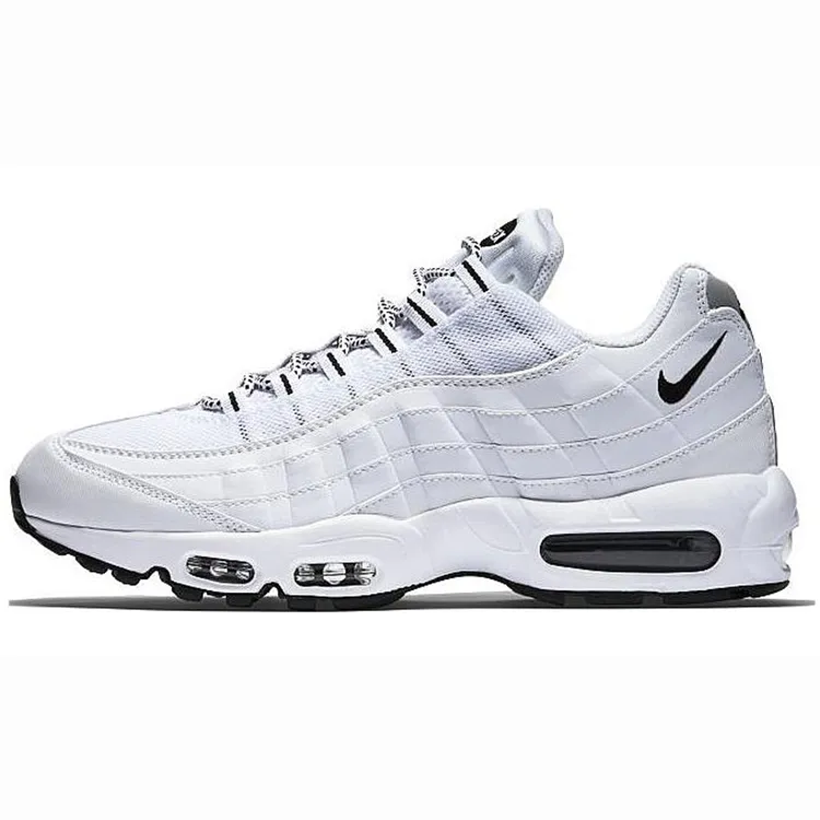 Nike Air Max 95 Cushioning Low top Running Shoes Men's Black White