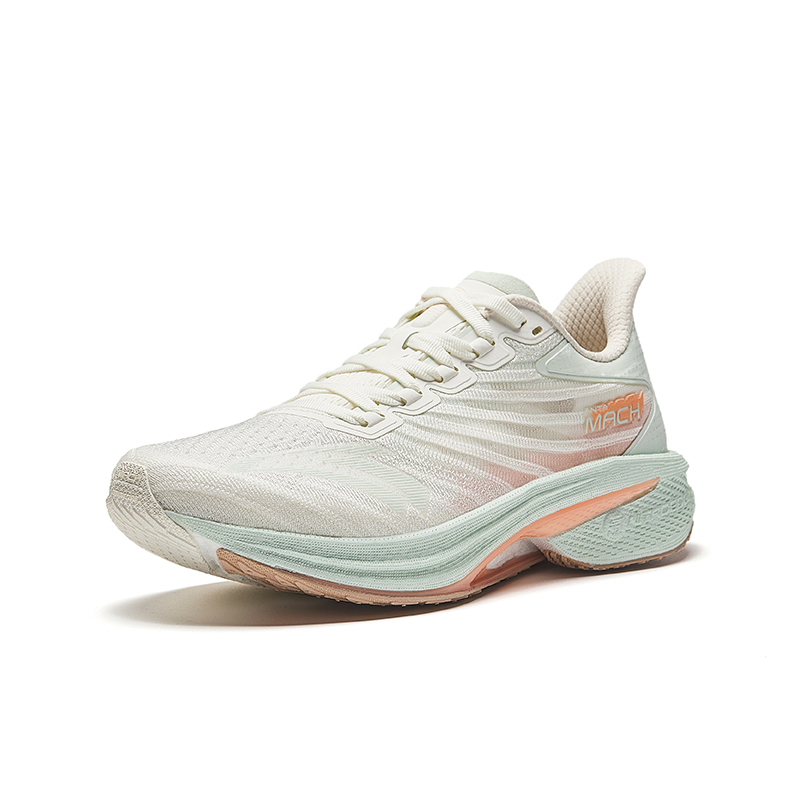 Anta Mach 4 Comfortable Fabric Cushioning Rebound Low top Rubber, TPU/Nitrogen Technology Training Racing Running Shoes