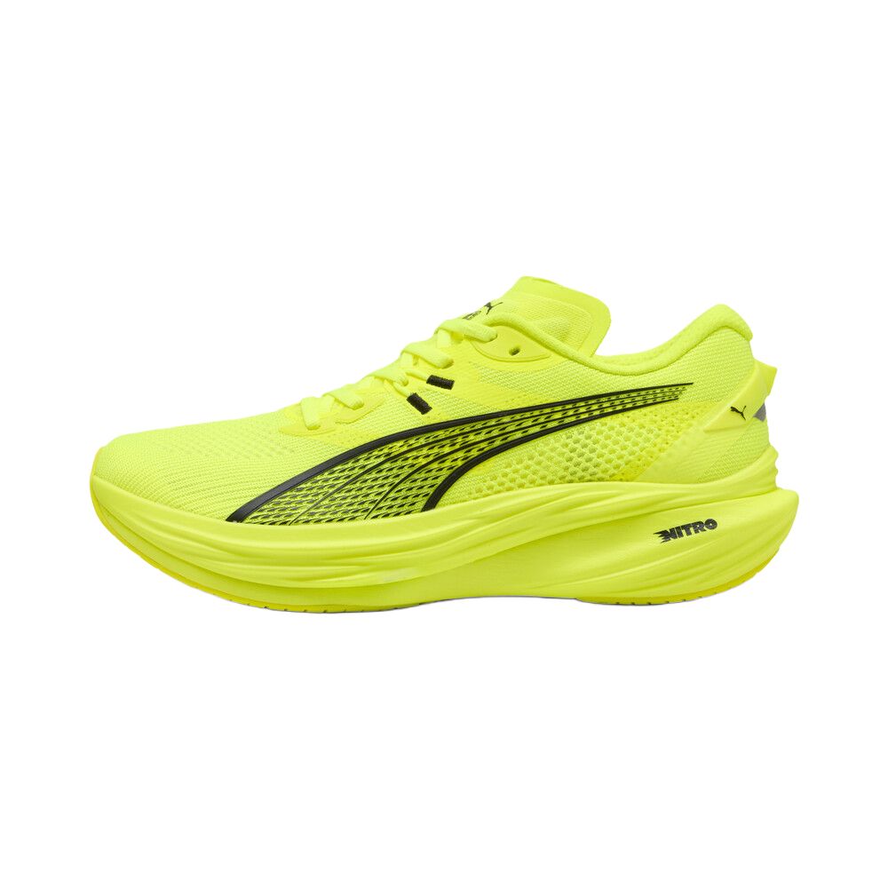PUMA Deviate NITRO 3 Fabric Abrasion Resistant Lightweight Low top Casual Running Shoes Men’s Yellow