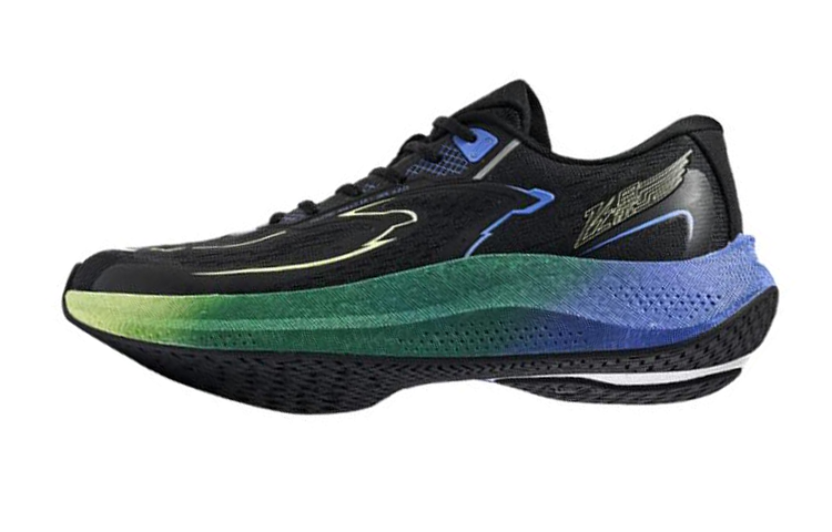 QIAODAN Flying Shadow 3.0 Slip Resistant, Abrasion Resistant, Breathable Low top Running Shoes Men’s Black Blue Green
