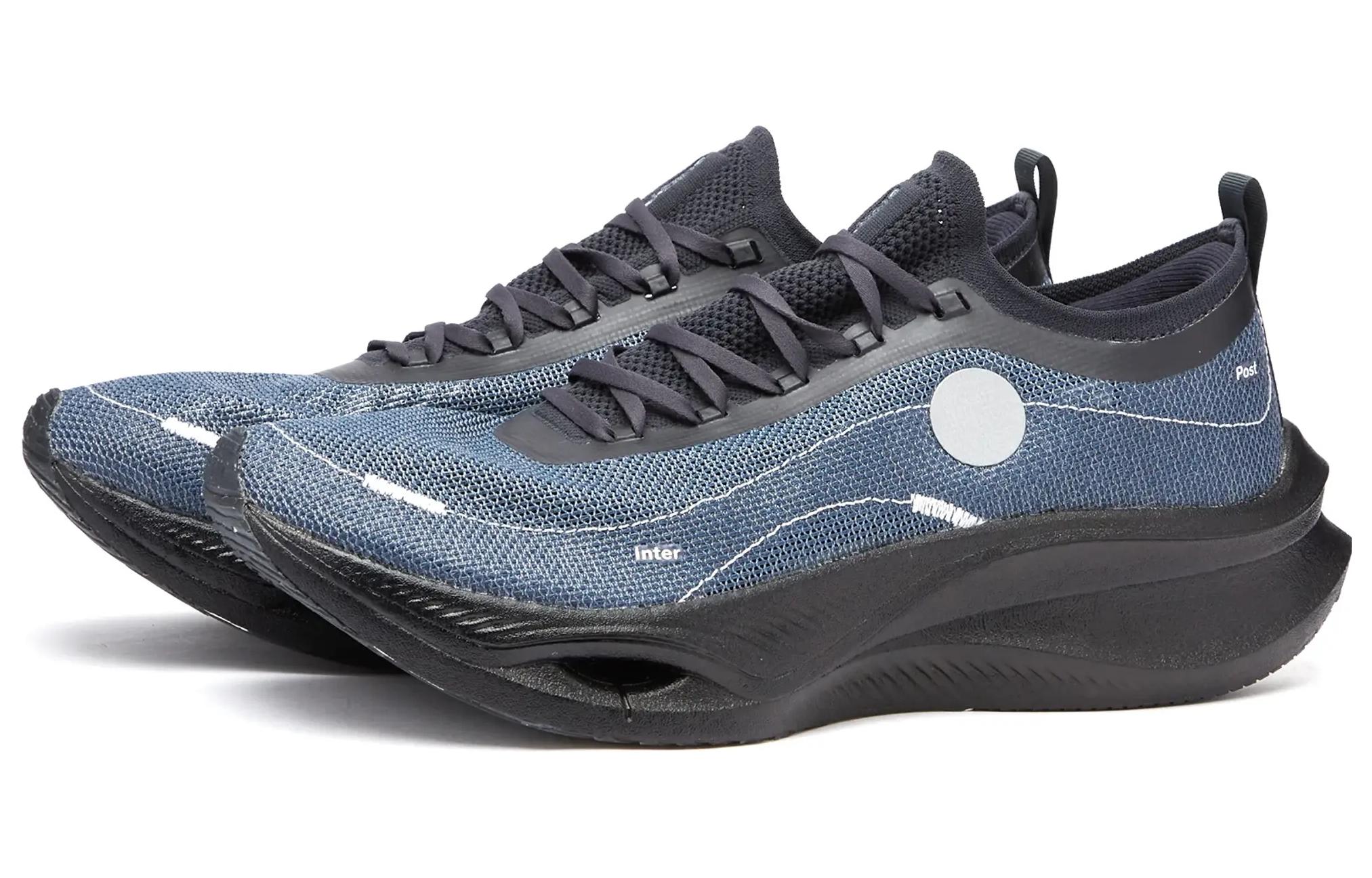 Soulland x Li Ning Feidian 3 Ultra Cushioning Slip Resistant Abrasion Resistant Low top Running Shoes Unisex Dark Blue