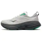 HOKA ONE ONE Bondi 8 Slip Resistant Rebound Low top Training Running Shoes Men's Gray Black