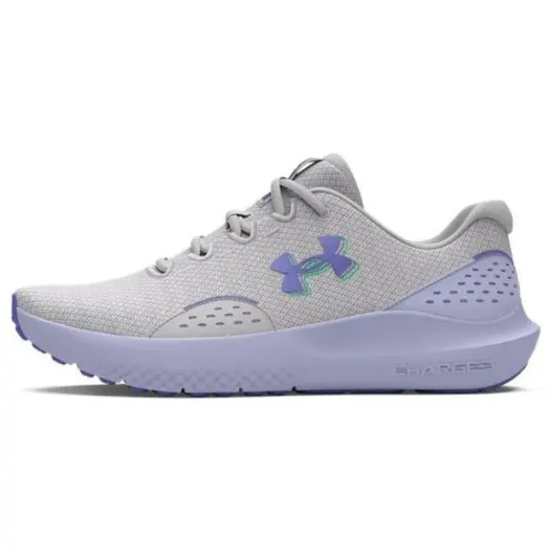 Under Armour Surge 4 Cushioning Abrasion Resistant Cushioning, Wear Resistant Low top Running Shoes Women's Gray Purple