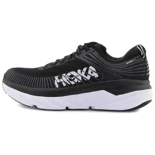 HOKA ONE ONE Bondi 7 Running Shoes Women's Low Top Black/White