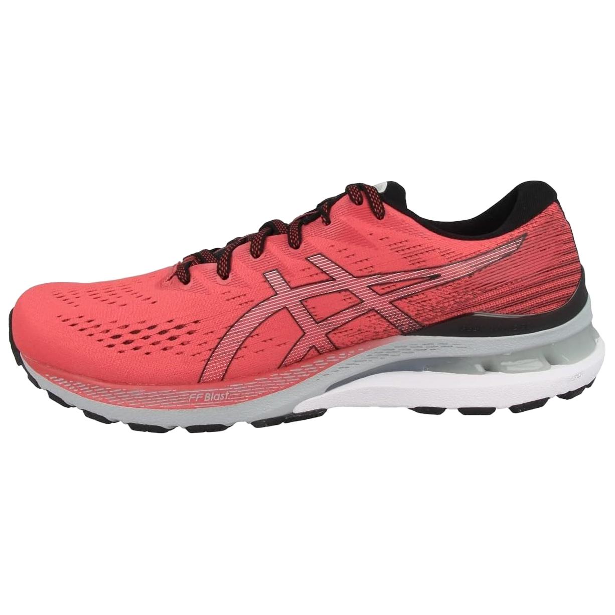 ASICS Gel-Kayano 28 fit and comfortable, mesh shock-absorbing, wear-resistant, breathable, supportive, rebound, low-cut marathon running shoes, men's, red and black
