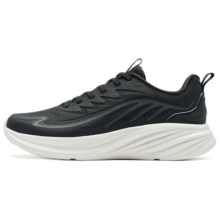 XTEP Minimalist Fashion Cushioning Coverage Lightweight Low top Casual Running Shoes Women’s Black