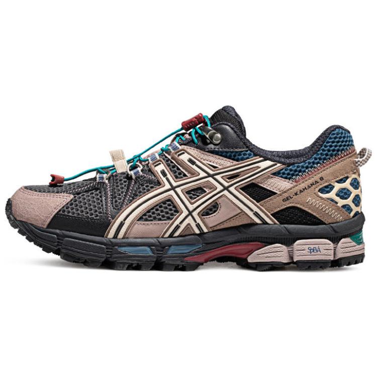 ASICS Gel-Kahana 8 FL comfortable and lightweight fabric synthetic leather wear-resistant and breathable low-top casual cross-country running shoes men's gray brown