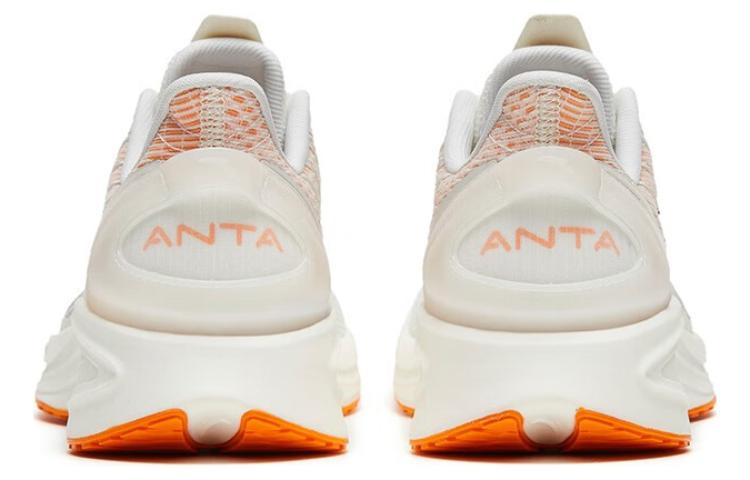 Anta A Grip Pro Slip Resistant Abrasion Resistant Low top Running Shoes Men’s White Orange