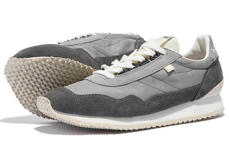 Norman Walsh Leather, Nylon Abrasion Resistant, Breathable, Lightweight Low top Running Shoes Men's Gray