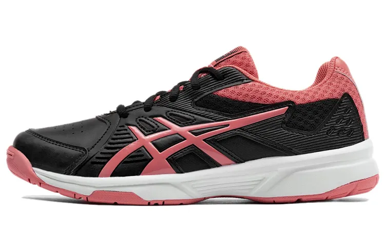 Asics Court Slide Abrasion Resistant Low top Running Shoes Women's Black Pink