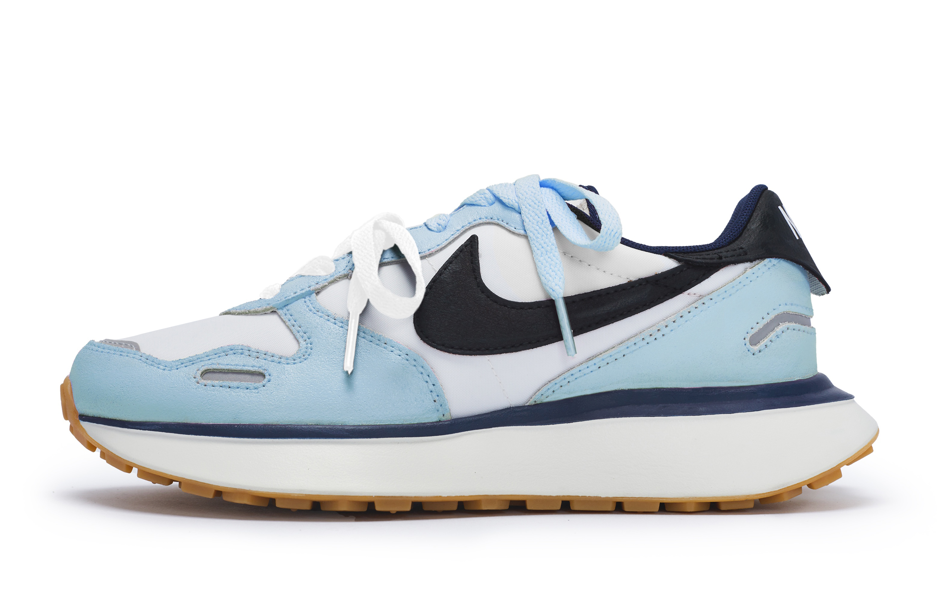 Nike Phoenix Waffle Low top Running Shoes Women’s Blue White Black