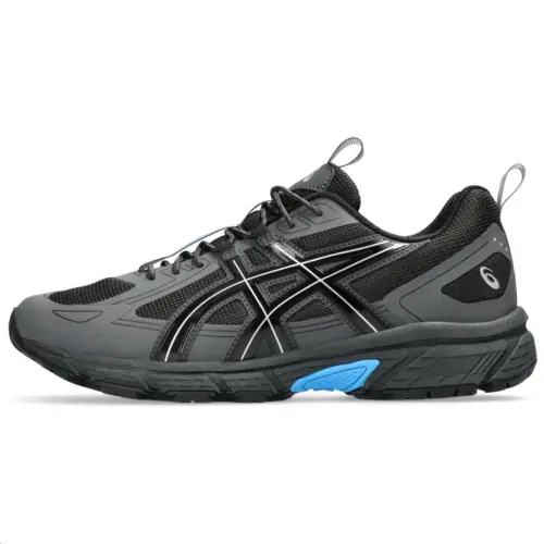 Asics Low top Casual Running Shoes Men's Black Gray Blue