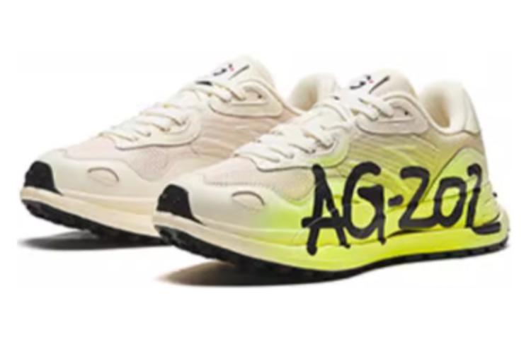Anta Cushioning, Wear Resistant Low top Running Shoes Men’s Beige Green Black