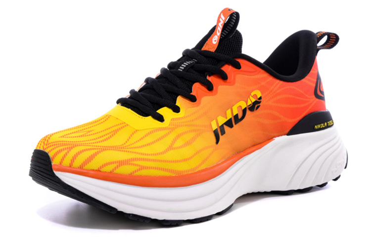 JNDO Running Shoes Unisex Low Top White/Black