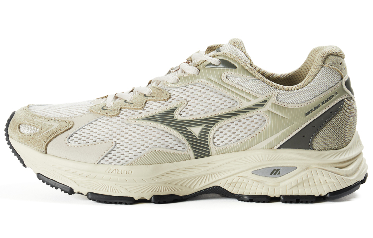 Mizuno Racer S Xihu Longjing physical examination retro trendy comfortable low-top casual training long-distance running sprint urban commuting running shoes men and women same style green and white