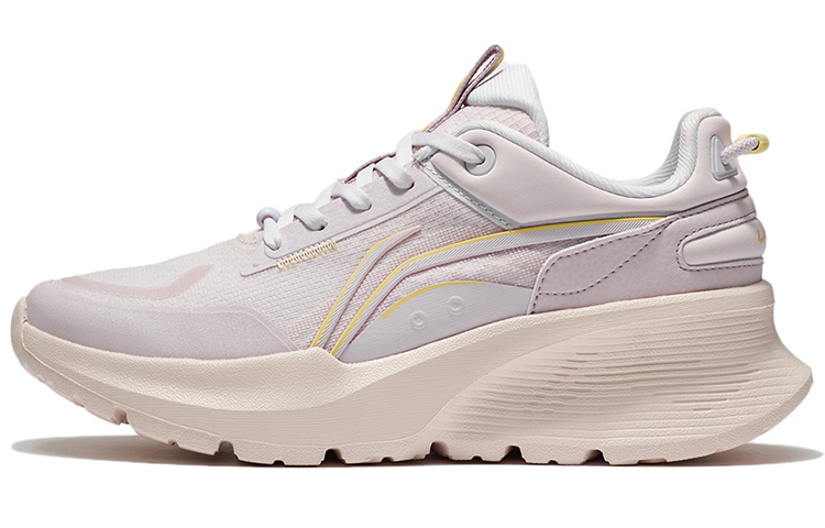 Li Ning Comfortable Fabric Cushioning Slip Resistant Abrasion Resistant Breathable Low top Running Shoes Women’s