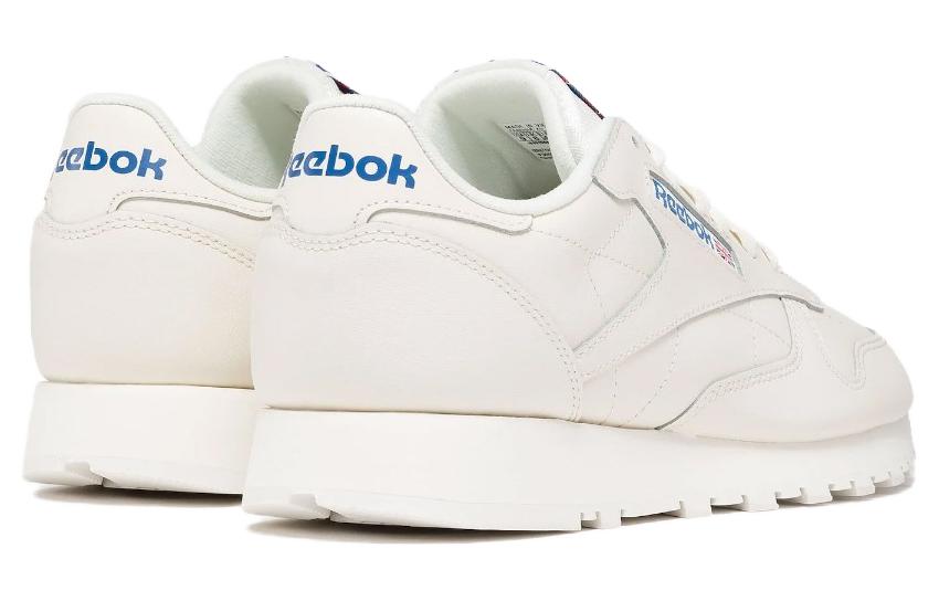 Кеды Reebok Classic Leather (бело-синий) — фото 4