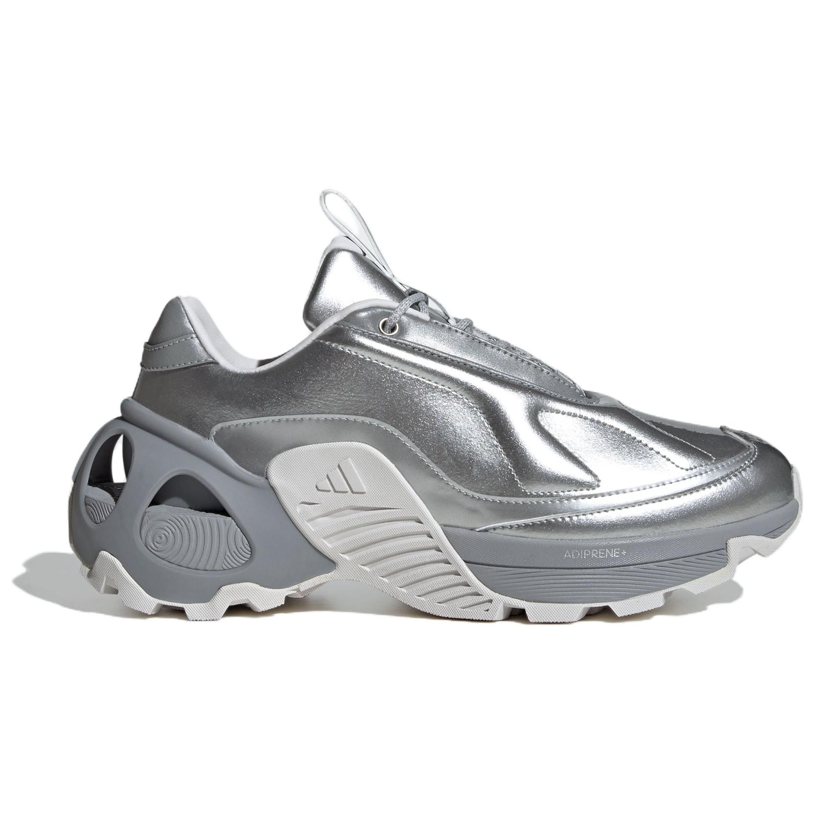 Adidas Wonder Runner Comfortable Slip Resistant Abrasion Resistant Low top Running Shoes Unisex Silver Gray