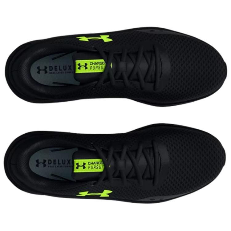 Under Armour Charged Pursuit 3 Low top Casual Running Shoes Unisex Black Green
