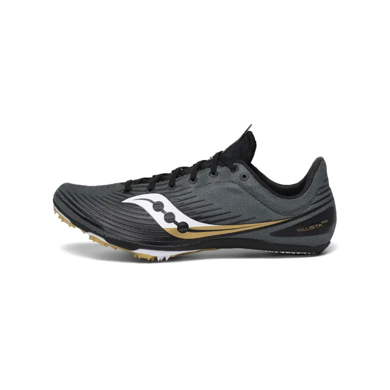 Saucony Comfortable Mesh Slip Resistant Cushioning Lightweight Low top Running Shoes Men's Black Gold