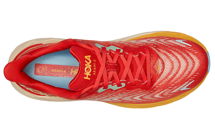 HOKA ONE ONE Arahi 6 Fiesta Amber Yellow
