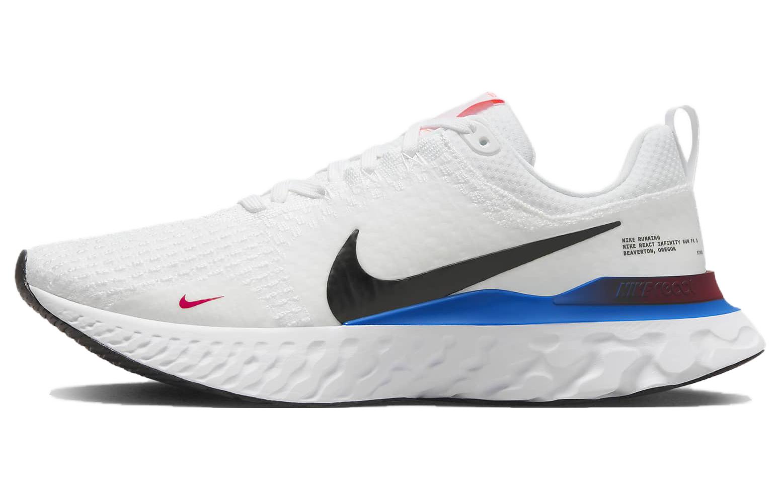 Мужские кроссовки Nike React Infinity Run Flyknit 3 (белые)