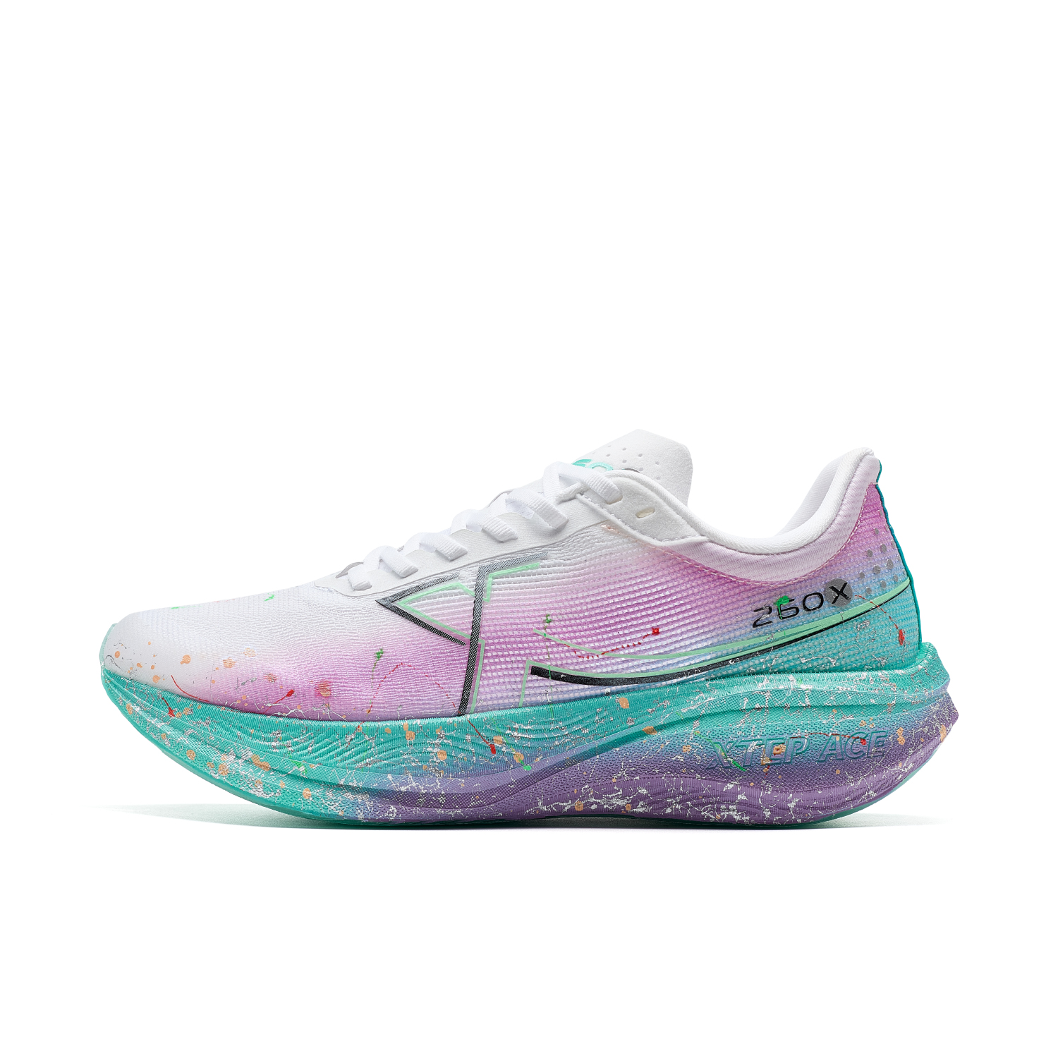 XTEP 260X 1.0 Abrasion Resistant Breathable Support Rebound Low top Carbon Plate Marathon Running Shoes Women’s