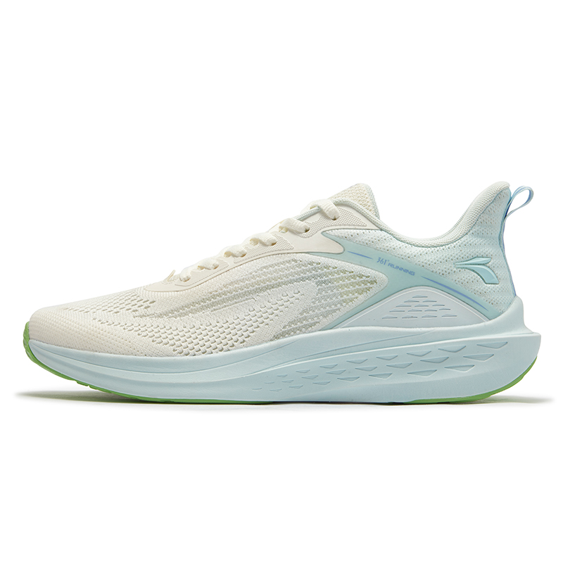 361° Abrasion Resistant Breathable Low top Casual Running Shoes Men’s White Blue