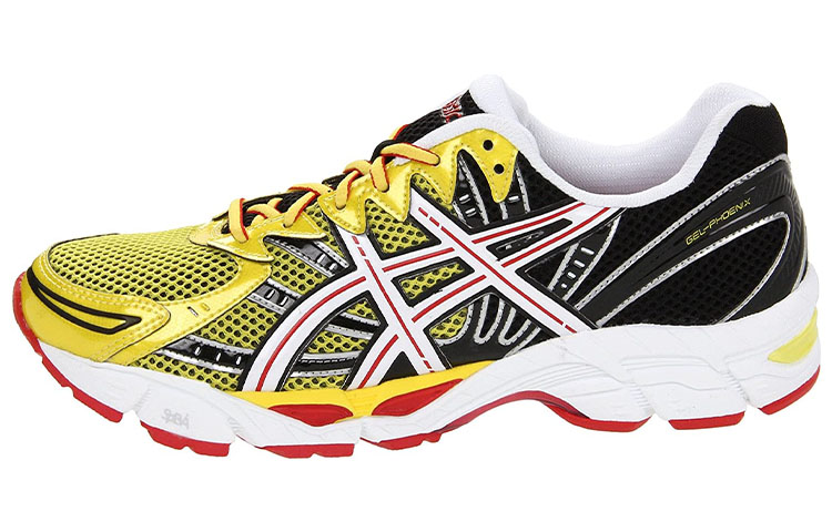 Asics Gel Phoenix 9 Comfortable Abrasion Resistant Low top Running Shoes Men's Yellow Black