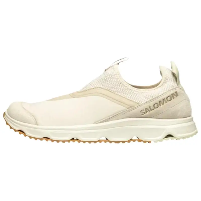 SALOMON Fabric Cushioning Slip Resistant Cushioning Slip Resistant Low top Running Shoes Unisex Beige