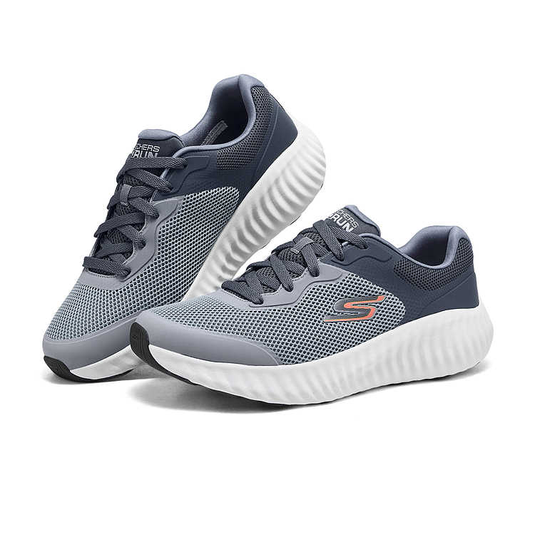 Skechers GO RUN NOW Fabric Abrasion Resistant Low top Running Shoes Men’s Gray