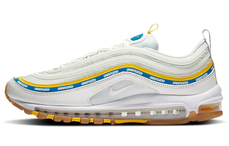 Кроссовки UNDEFEATED UNDEFEATED x Nike Air Max 97 (бело-желто-синие)