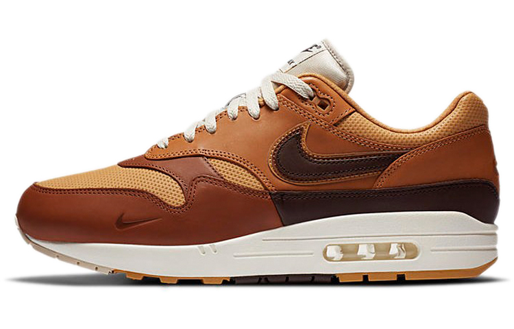 Кроссовки Nike Air Max 1 (коричнево-белые) — Коричневыйбелый — фото 1