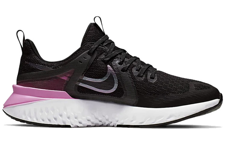 Женские кроссовки Nike Legend React 2 (белый / розовый / черный) — Белый / розовый / чёрный — фото 2