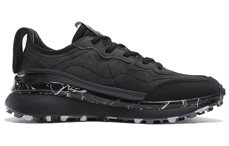PEAK Light Rebound 70s Slip Resistant Slip Resistant Low top Running Shoes Men’s Black Marble