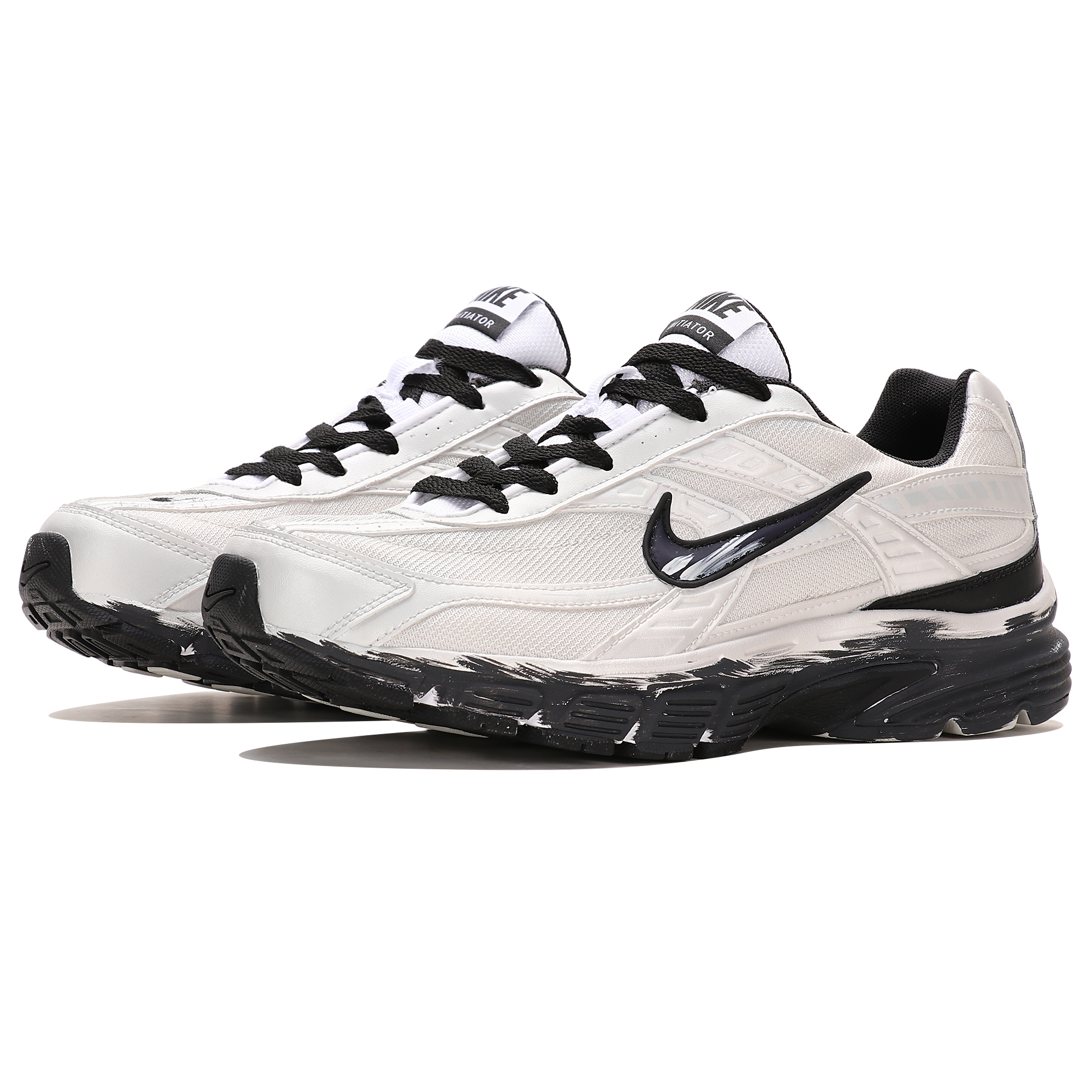 Nike Initiator Cushioning Support Cushioning Support Low top Running Shoes Men’s Silver Black
