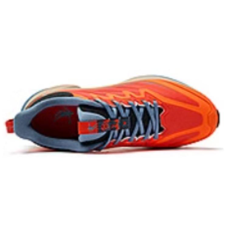 QIAODAN Slip Resistant Abrasion Resistant Low top Running Shoes Men’s Orange Blue