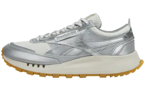 Reebok Abrasion Resistant Abrasion Resistant Low top Casual Running Shoes Unisex Silver Gray