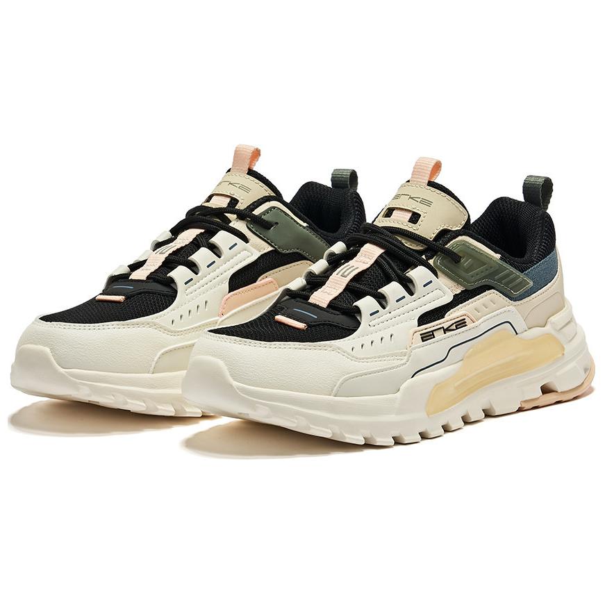 Erke Slip Resistant Abrasion Resistant Low top Running Shoes Women’s White Black