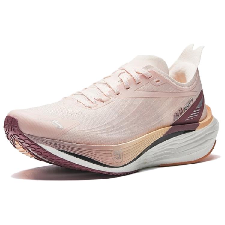 Anta Low top Nitrogen 80 Technology Training Racing Running Shoes Women’s White Pink