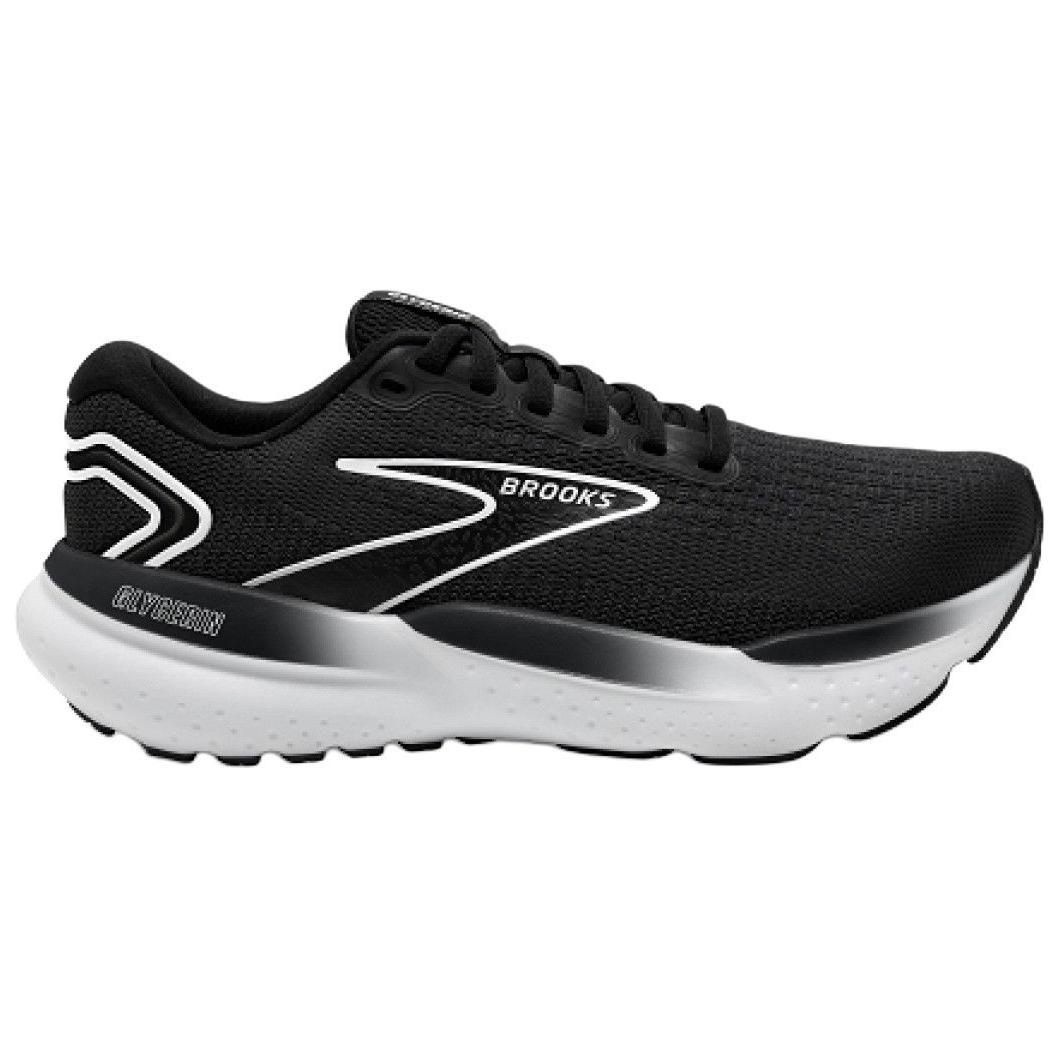 Brooks Glycerin 21 Slip Resistant Abrasion Resistant Low top Casual Running Shoes Men’s Black White Wide Fit