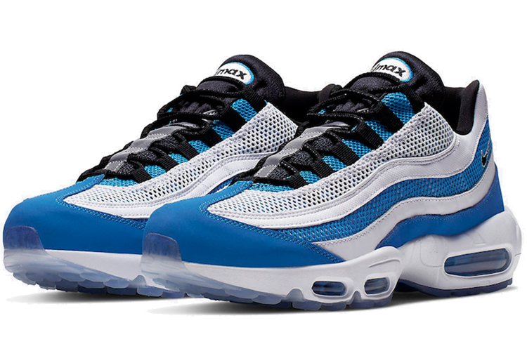 Мужские кроссовки Nike Air Max 95 Essential (белый/синий) — Белый / синий — фото 3