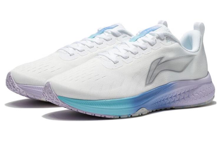 Li Ning Red Hare 5 Abrasion Resistant Breathable Low top Running Shoes Women’s Mist White