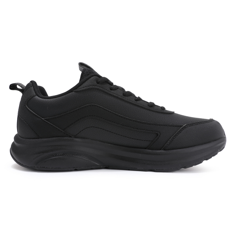 PEAK Running Shoes Men’s Low Top All Black